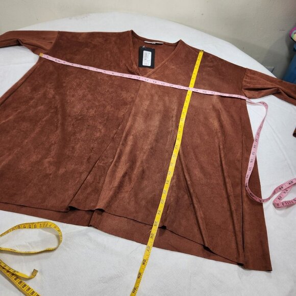 Bryn Walker Womens Size XS Sequoia Baxter Shirt  long sleeve V-Neck Oversized 19 - Picture 4 of 8